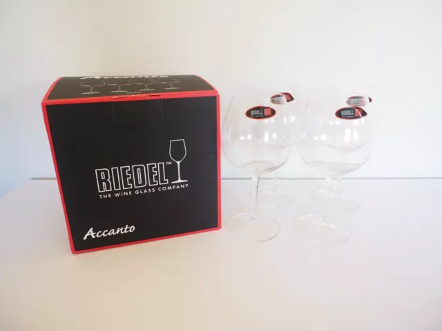 Set of 4 "Riedel" Gorgeous Crystal Pinot Noir Glasses. Brand New. Marsfield.