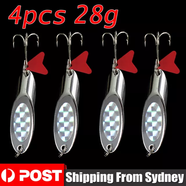 2 PCS SPOON Metal Metal Fishing Bait Spoon Fishing Lure Ice fishing $12.66  - PicClick AU