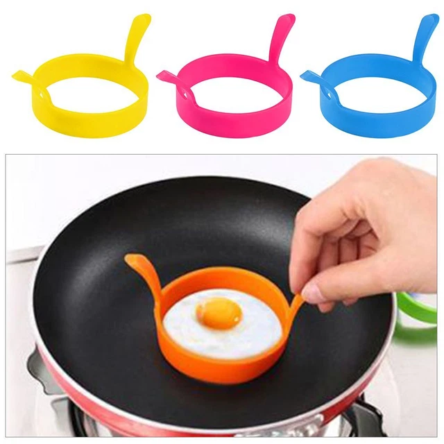 Anillo de silicona moldeado huevo frito para cocinar cazador furtivo panqueques cocina