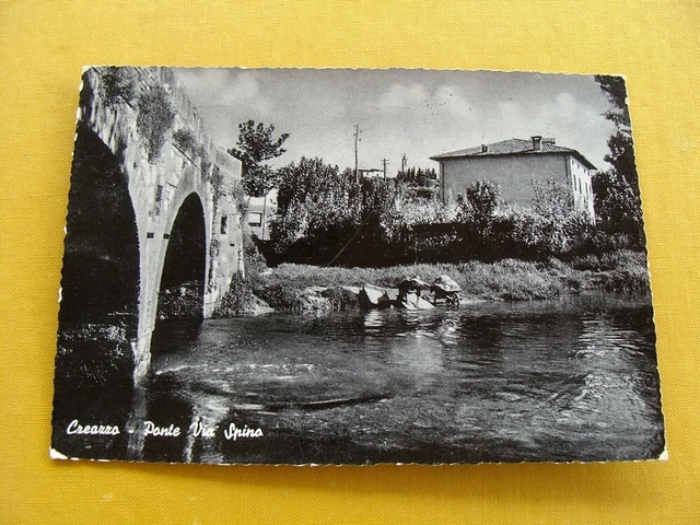(FG.RR134) CREAZZO - PONTE VIA SPINO (vg 1956, foto Aldo Grotto) VICENZA
