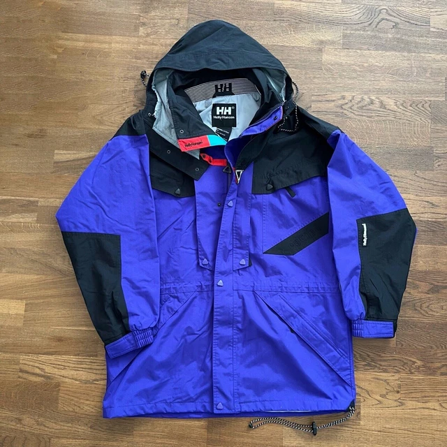 VTG 90S HELLY Hansen Equipe Colorblock Ski Snow Jacket Imperm able