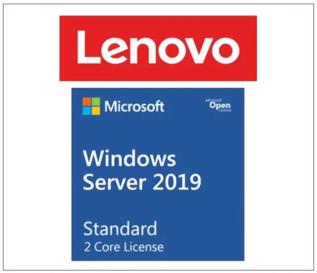 LENOVO Windows Server 2019 Standard Additional License (2 core) (No Media/Key) (
