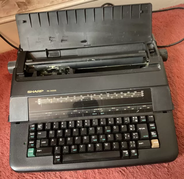 Sharp Portable Electronic Typewriter - Model PA-3100S, Used But Working