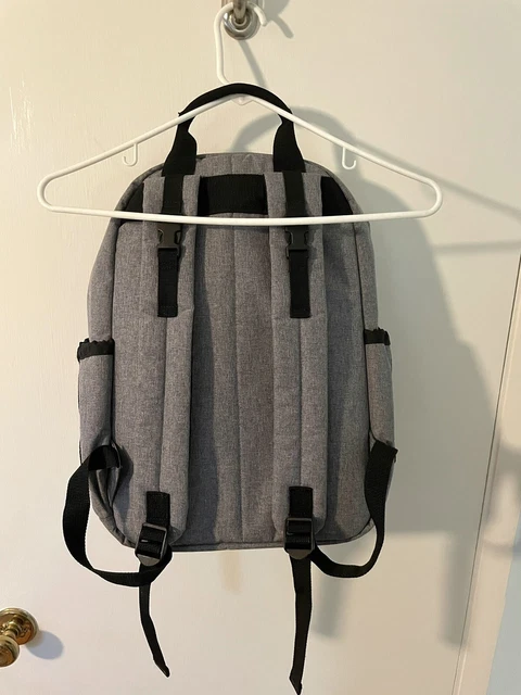 Skip Hop Diaper Bag Travel Backpack Gray With Red Lining 2