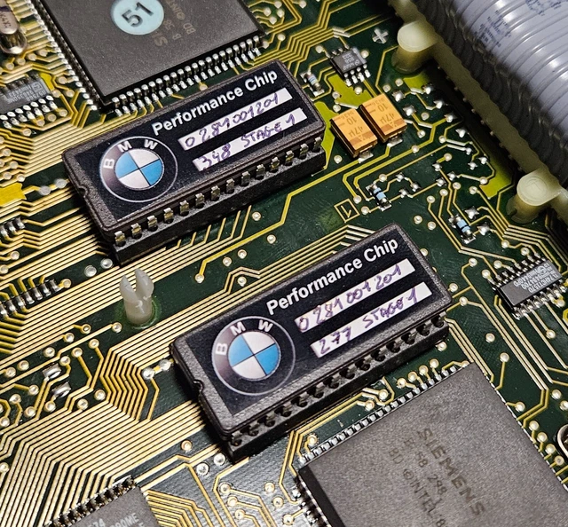 X2 Puces Eprom BMW E39 E34 725 et 525 TDS Stage 1 / 2 Bosch 0281001373 EDC1.3.1