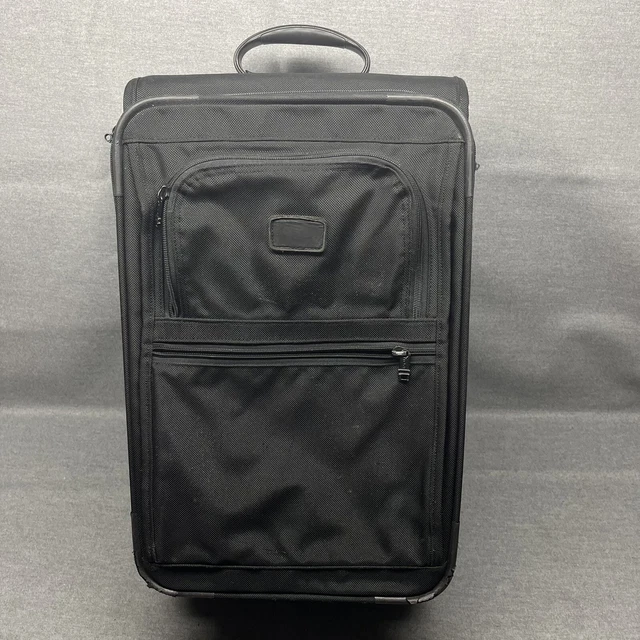 Tumi Alpha 22” Rolling Carry-On Suitcase Ballistic Nylon Black 2243D4