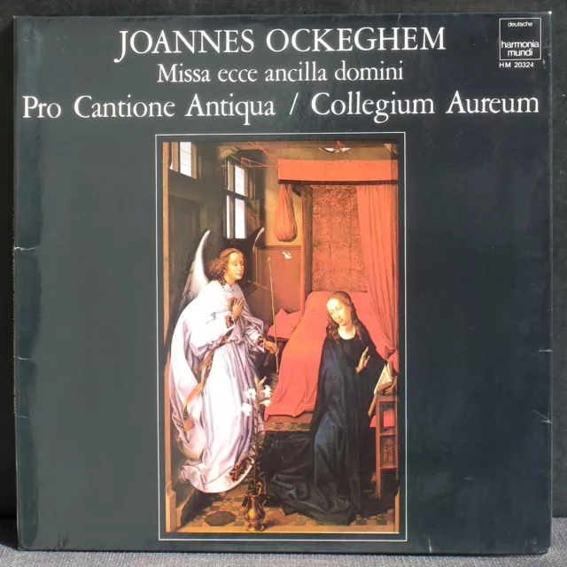 Ockeghem Messe Ecce ancilla Domini Pro Cantione antiqua B.Turner LP NM, CV NM-