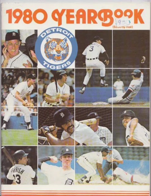 Detroit Tigers 1980 Official MLB Baseball Vintage Yearbook Program Magazine Rare