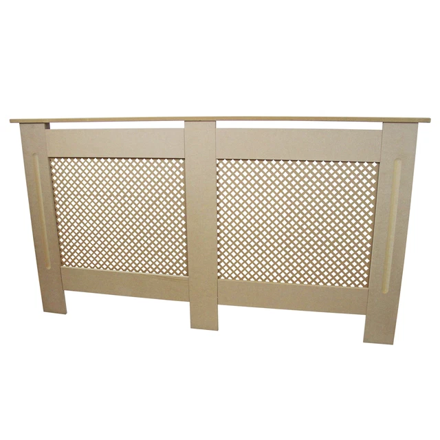 Radiateur Housse Moderne Blanc Armoire MDF lattes bois Grill meubles Largeur