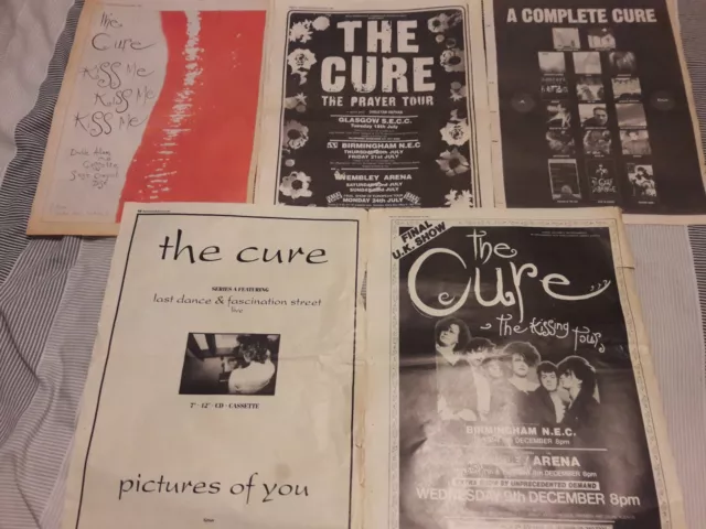 THE CURE - magazine advert / small poster KISS ME prayer tour PICTURES OF YOU *