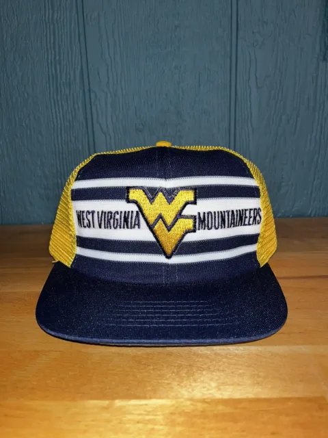 Vintage 80s West Virginia Mountaineers Trucker Hat