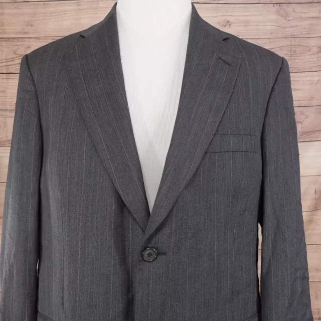 Stafford Wool Charcoal Grey Suit Jacket Mens Sz 42R 42 Regular