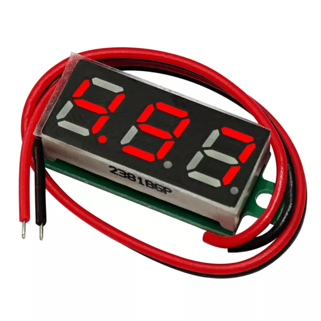 LED Voltmeter -rot- mini Einbau Spannung Digital LED Anzeige 0.28 Zoll | 3V-30V 2