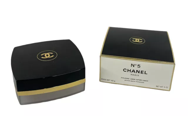 Chanel No 5 After Bath Body Powder 5 OZ New Old Stock Boxed