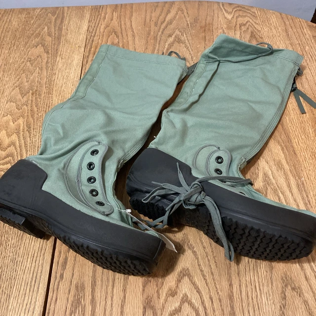 Wellco GI Mukluk Arctic N-1B Extreme Cold Weather Boots – Men's Large (11-13) Sage Green