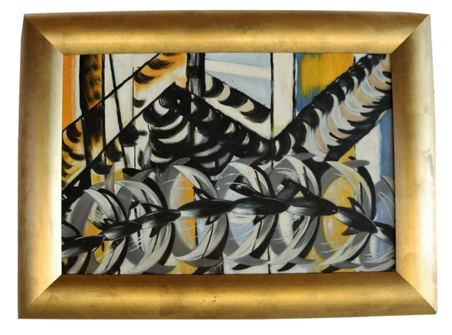 Dipinto in stile futurista copia "Le rondini" di Giacomo Balla