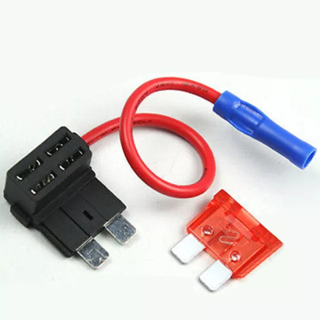 Add A Circuit Fuse Tap Standard Blade Fuse Holder and 10A ATO ATC Blade Fuse XL 2