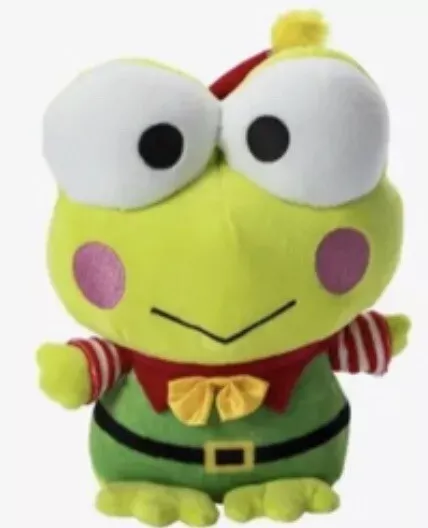 SANRIO Keroppi Holiday Plush Toy Christmas Elf Doll 2023 Hello Kitty Collection