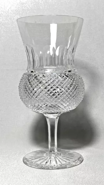 EDINBURGH CRYSTAL ~ Cut Crystal 6.5" WATER GOBLET (Thistle-Plain) ~ Scotland