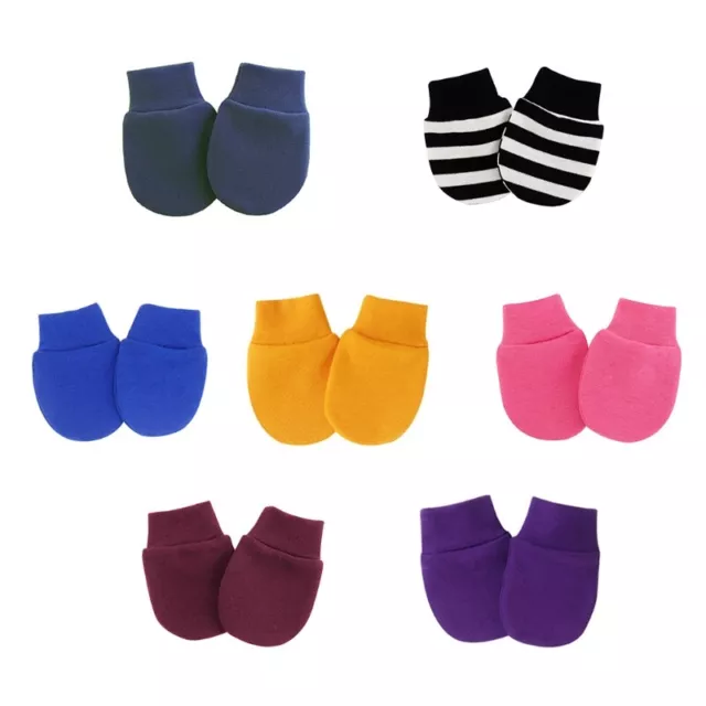 Unisex Baby No-Scratch Mittens Toddler Anti Grabbing Soft Cotton Gloves