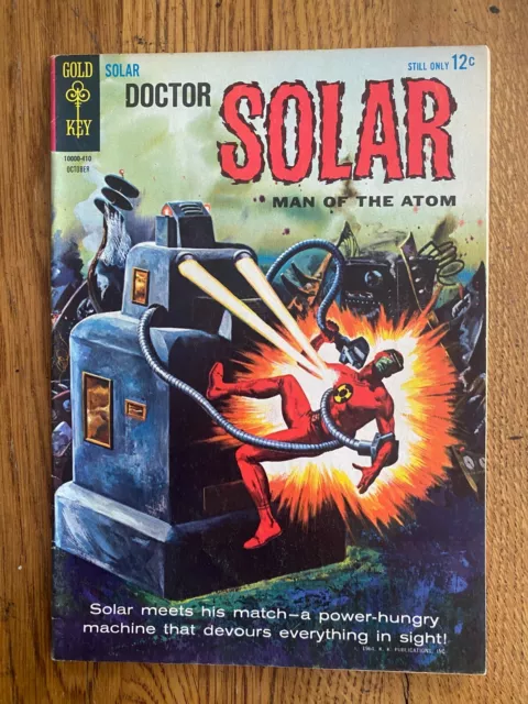 DOCTOR SOLAR - Man of the Atom #9 Gold Key 1964  - beautiful glossy cover!!