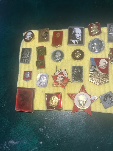 COMMUNIST Leader VLADIMIR LENIN Head BADGE COLLECTION 2