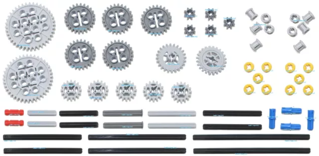 LEGO 61pc gear axle SET Technic (Mindstorms nxt ev3 motor power functions pack)