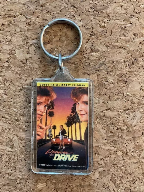 License to Drive Movie Key Chain Collectible Corey Feldman Corey Haim Heather Gr