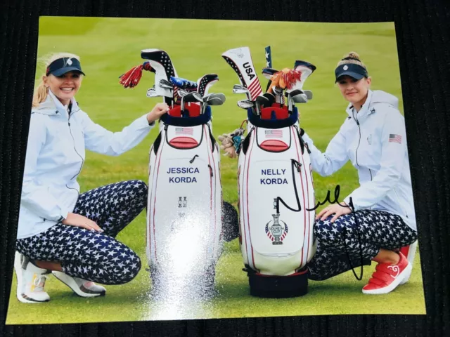 Nelly Korda Signed Autographed 8x10 Photo LPGA Golf Team USA