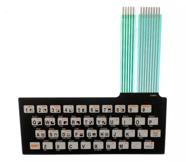 Sinclair ZX81 / Timex 1000 Keyboard Membrane 2024