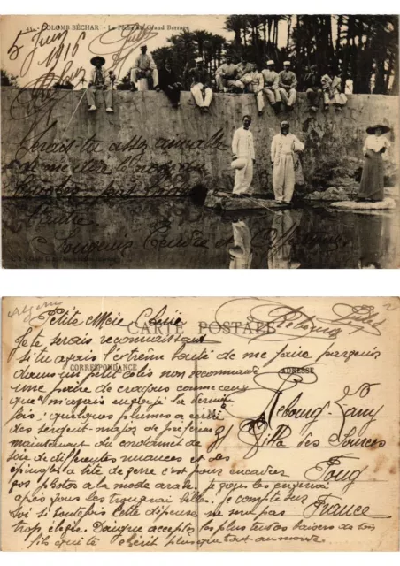 CPA AK ALGERIA - COLOMB-BÉCHAR - La Peche au Grand Barrage (774104)