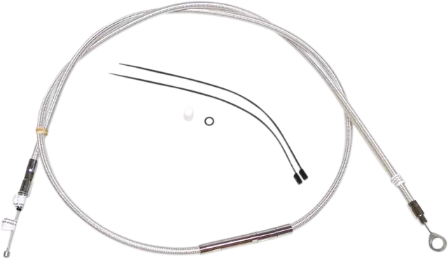 Mg High-Efficiency Braided Clutch Cable Chrome 70.6875in. 32 Road King 94-06