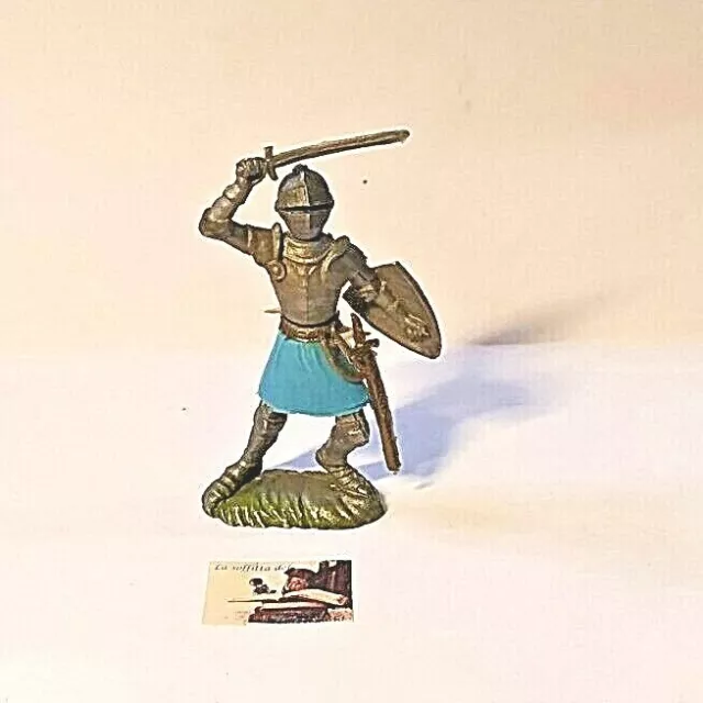 Soldatino Toy Soldier Nardi Italy Deposè Medievale Swoppet plastica cm 8