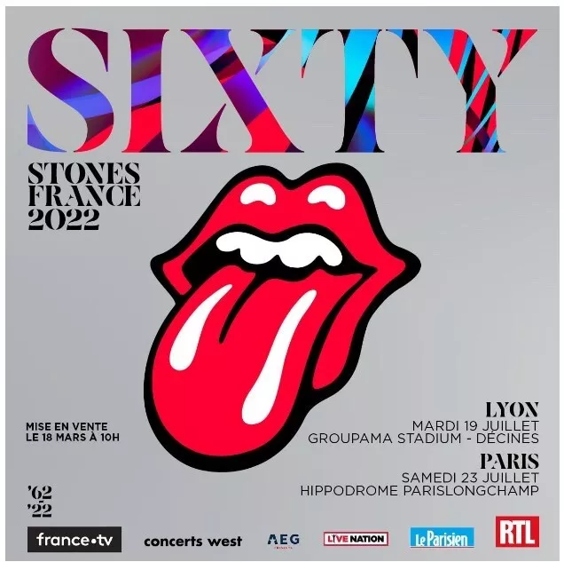 Rolling Stones Longchamp Concert 23/07/2022   2 Places  Catégorie 1 assis 