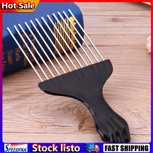 Professional Salon Use Black Metal African Pick Comb Hair Combs(S) Hot