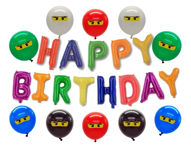 Lot De Lego Ninjago Colore Imprime Latex Anniversaire Fete Decoration Ballon Eur 11 41 Picclick Fr