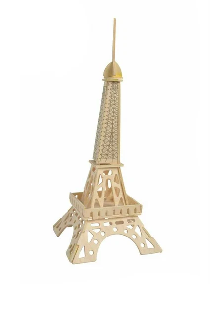 Puzzle 3D En Bois - Modèle De Maison Chinoise - Jouet Éducatif Pour Enfant - Neuf