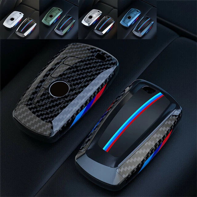 Car Remote Key Fob Cover Case Carbon Fiber Shell Skin For BMW 3 5 7 Series X2 X5