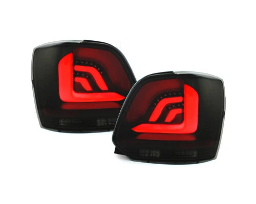 For VW Polo 6R 6C Original Litec LED Rear Lights Black Dynamic Indicator