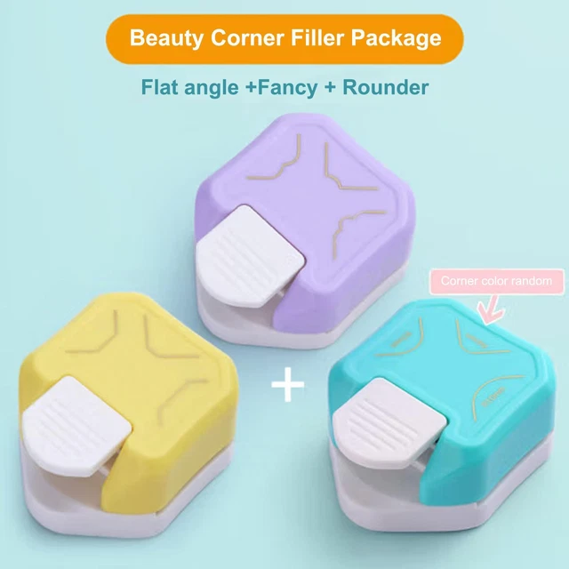 3in1 Corner Rounder Border Punch Round Corner Cutter 8J2K DIY Scrapbooking