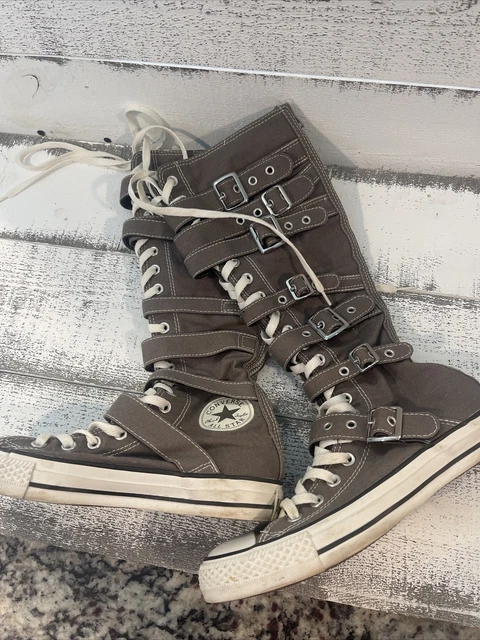 Knee high converse with buckles store
