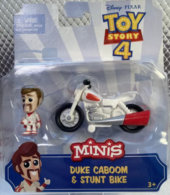 Disney Pixar Toy Story 4 Minis - Duke Caboom & Stunt Bike NEW - FREE SHIPPING