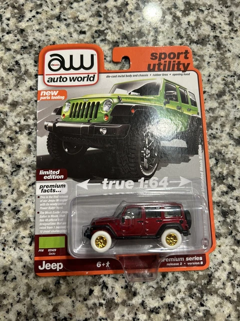 AUTO WORLD 1:64 2018 Jeep Wrangler JK Unlimited Sport AWSP054B