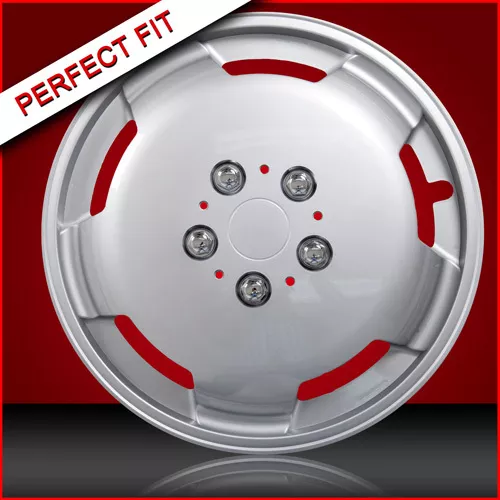 15" Silver Domed Wheel Trims To Fit Auto Sleeper Ford Transit Chassis Motorhome