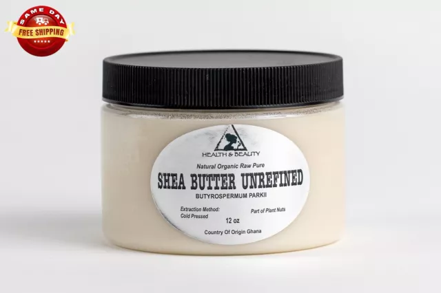 Shea Butter Unrefined Ivory White Organic Raw Cold Pressed Grade A Ghana 36 Oz