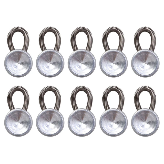 15 PC Adjustable Extended Buckle DIY Button Extender Shirt Extenders Alloy 3