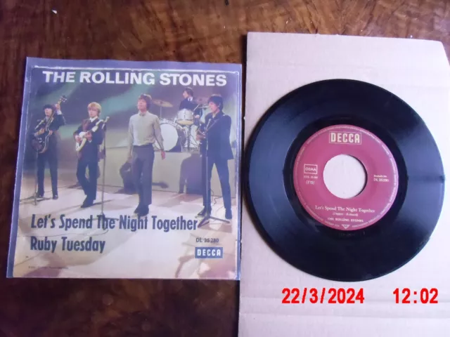 Single The Rolling Stones-Let,s spend the night together
