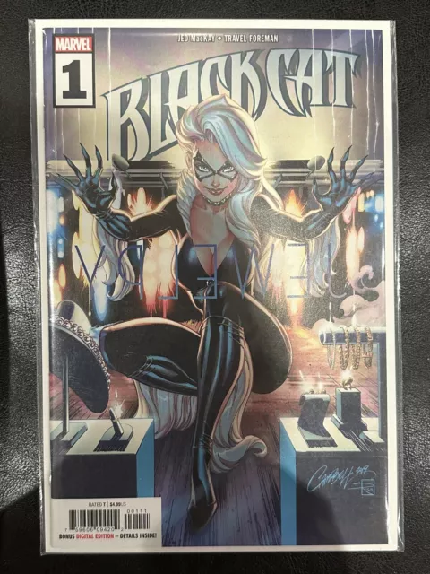 🔥BLACK CAT #1 - Awesome J SCOTT CAMPBELL cover - MARVEL 2019 - NM, B&B🔥