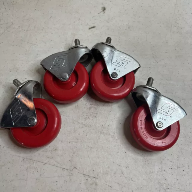 Snap On Swivel Post Caster 2.5" x 3/4" Wheel. LOT OF 4
