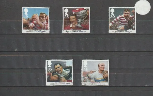 GB 1995 SG1891-5 5v NH/Used Centenary of Rugby League